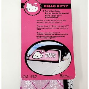 Hello kitty chain link windshield sun shade